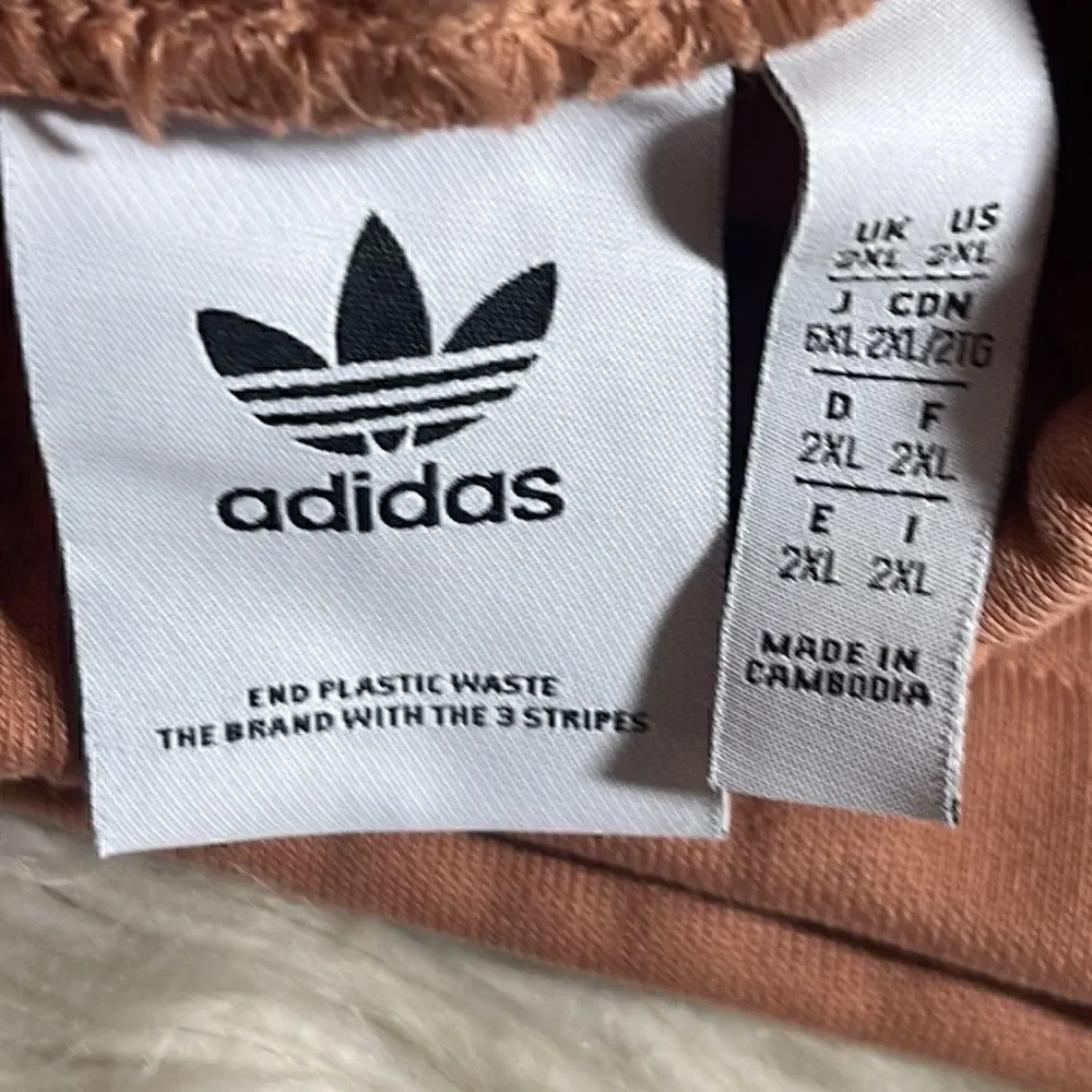 Adidas originals  Shorts Mens size 2XL fleece Logo‎ drawstring Sports